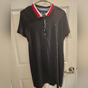 Tommy Hilfiger-Navy blue polka-dot dress